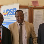 Dr. Bazirake (center) and the research team from the Uganda Registration Services Bureau (the IP Office). Photo credit: Natalia Rodriguez (2019).